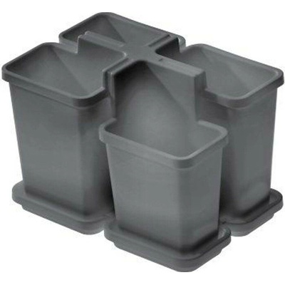 odkapávač příb. 16,4x11,2x12,5 cm, BELLA, šedý, plast