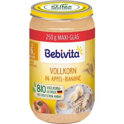 Bebivita БИО пълнозърнеста каша ябълка и банан 250г