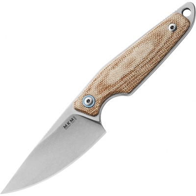 MKM MAKRO 1 Natural canvas Micarta BÖHLER M390 - DROP POINT MK MA01-NC