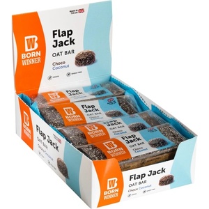 Born Winner Flap Jack Oat Bar | with Topping [12 x 100 грама] Шоколад с кокос