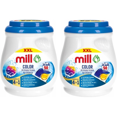 Mill Color kapsúle na pranie ochrana farieb 2 x 50 PD