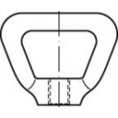 TOOLCRAFT TO-5454795 matice oblúkové M8 80704 mosaz 10 ks