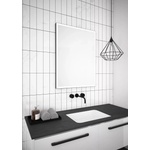 Dubiel Vitrum Dubiel Vitrum, правоъгълно огледало с обръщаемо лице, плътно черно, LED, 60x80 см (5905241007533)
