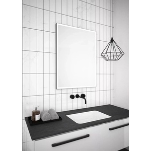 Dubiel Vitrum Dubiel Vitrum, правоъгълно огледало с обръщаемо лице, плътно черно, LED, 60x80 см (5905241007533)