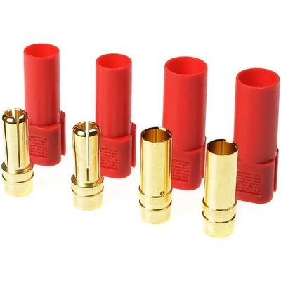 GForce Konektor zlacený XT-150 červený 2 páry