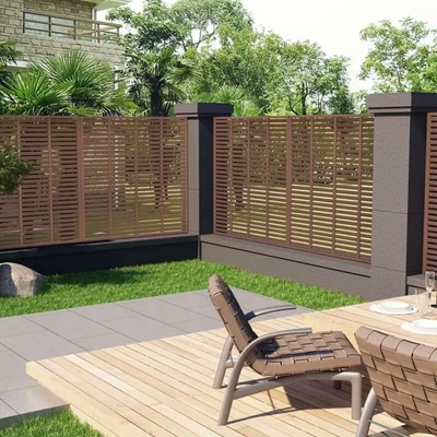 Nabytek XL Lamelový plot WPC 180 x 180 cm hnědý