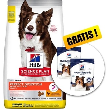 Hill's Science Plan Perfect Digestion pre stredné dospelé psy 14 kg