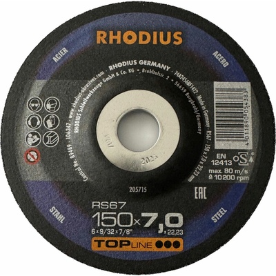 Rhodius Brúsny kotúč 150 x 7,0 x 22,23 mm 205715