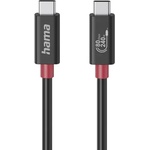 Hama Кабел USB-C еMarker, USB 4 Gen 4, 80 Gbit/s, 1 м, 5 A, 240 W , черен (HAMA-200799) - xtreme