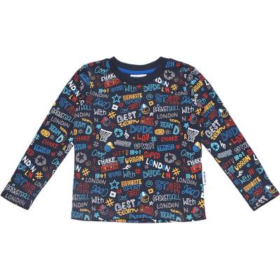 Winkiki Kids Wear chlapecké tričko s dlouhým rukávem London navy