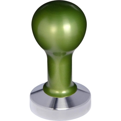 Buna Café tamper kov zelený, nerez mat, konvexný 58 mm