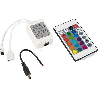 PROLECH Ovladač LED pásků RGB 24-KEY dálkové ovládání IR HQ