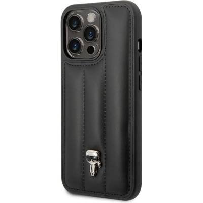 KARL LAGERFELD Гръб Karl Lagerfeld Quilted Puffy Ikonik Logo Case за iPhone 14 Pro Max - Черен