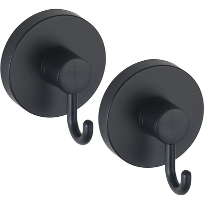 Wenko Sada háčků Vacuum-Loc 2 ks, černá 6 x 6,7 x 5 cm