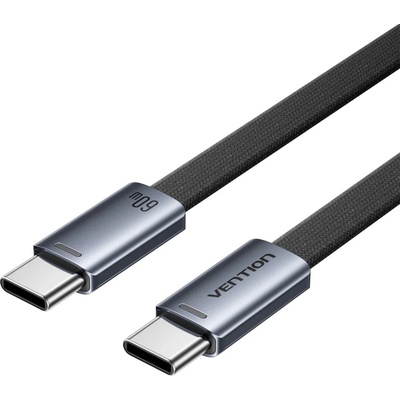 Vention TRZBF USB 2.0 Type-C Male to Type-C Male 3A 1m černý stříbrný