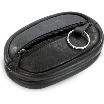 Černá kožená se dvěma velkými zipovými kapsami 619 0375 60