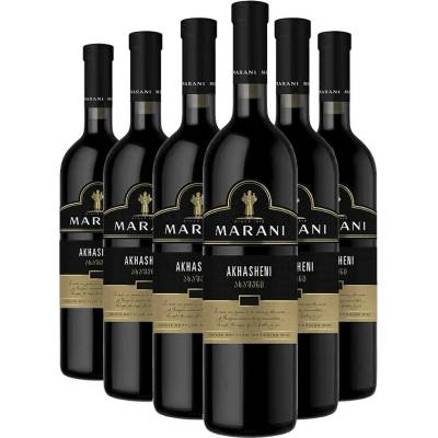 Marani Akhasheni červené polosladké víno 12% 6 x 750 ml (holá lahev)