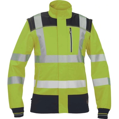 CERVA Cerva knoxfield hvps / hi-vis работно яке с подвижни ръкави - жълто 52 (0301055670052)