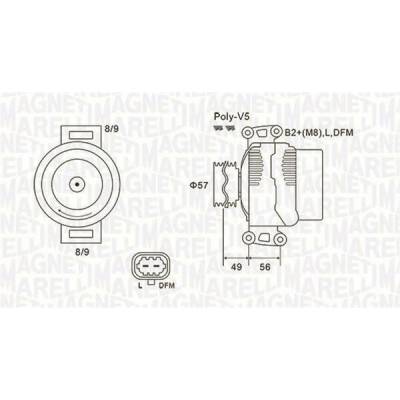 generátor MAGNETI MARELLI 063731740010