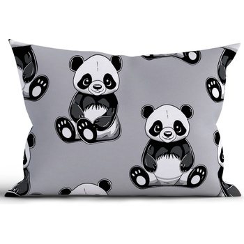 MKLozkoviny.sk bavlna Renforcé Panda 50 x 70 cm