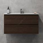 Bath Deluxe Шкаф за баня с мивка KENWOOD 91x50x47 cm орех (SETBT0124)