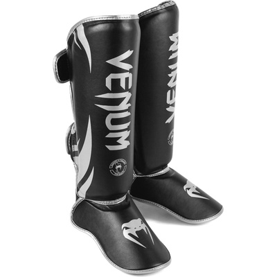 Venum Challenger Standup Shin Guards - Black/Silver Velikost: L – Zbozi.Blesk.cz