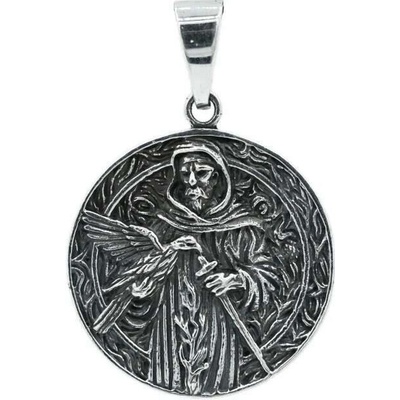 Vorlové Šperky Stříbrný přívěsek svatý Benedikt PR839