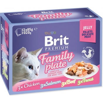 Brit Premium Cat D Filety v Jelly Family Plate 12 x 85 g