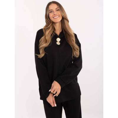 Italy Moda Sweatshirt-DHJ-BL-20510.68-black čierna