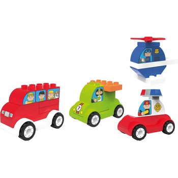 Playtive Clippys sada 4 dopravních prostředků