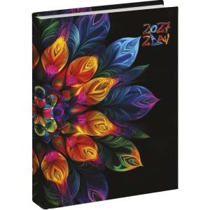 REALSYSTEM Джобен календар REALSYSTEM 2 Day B/6, двудневен, вертикален, бял, с плоски страници, Mandala 2027. 5441-64 (5441-64)