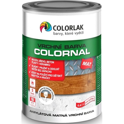 Colorlak Colornal mat 2,5 l bílá – Zboží Dáma