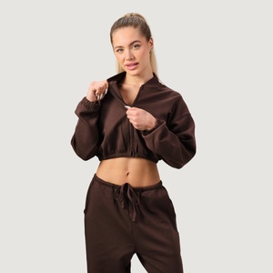 GymBeam Дамски суичър с цип NEO Mocha S