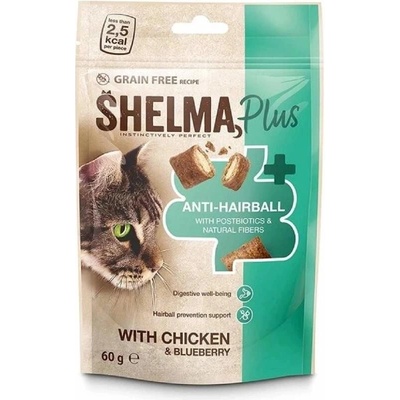 Shelma Cat Snack Anti-hairball polštářky 60 g – Zbozi.Blesk.cz