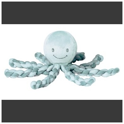 Nattou první hračka miminka chobotnička Piu Piu Lapidou light modrá