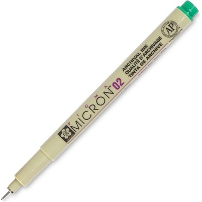Technický liner SAKURA Pigma Micron 02 zelený 0,3 mm