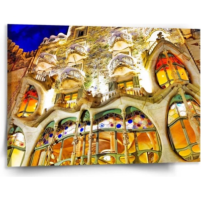 Sablio Obraz Barcelona Gaudi Casa Batllo 1 - 150x110 cm