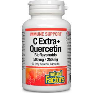 Natural Factors Immune Support C Extra + Quercetin, 60 капсули, Natural Factors (1398 NF)