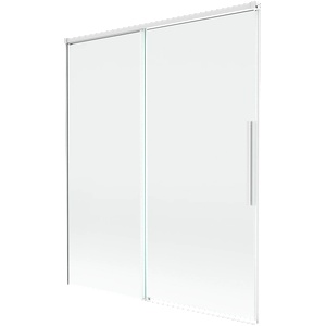 Mexen Rox двукрилен плъзгащ се параван за вана 140 x 150 cm, прозрачен, бял (8C9-140-001-20-00)