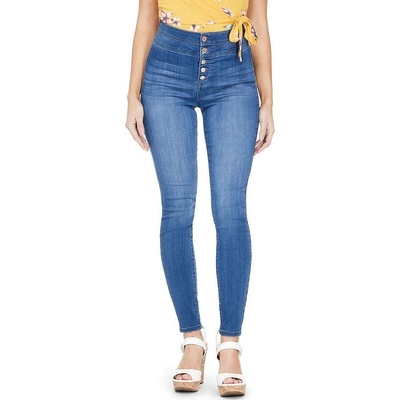 Guess dámské džíny Shauna Button-Front Skinny