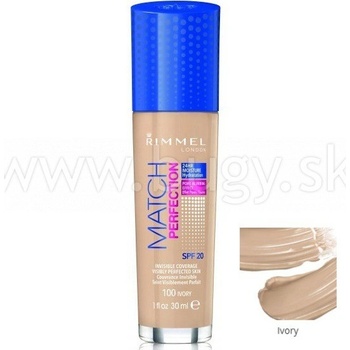 Rimmel Match Perfection Foundation SPF18 1 Ivory 30 ml