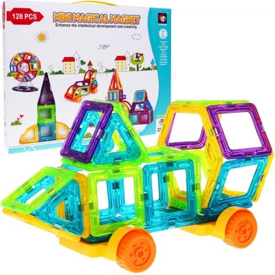 Mamido Velká magnetická stavebnice 128 ks