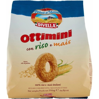 Divella ottimini sušienky s ryžou a kukuricou 700 g
