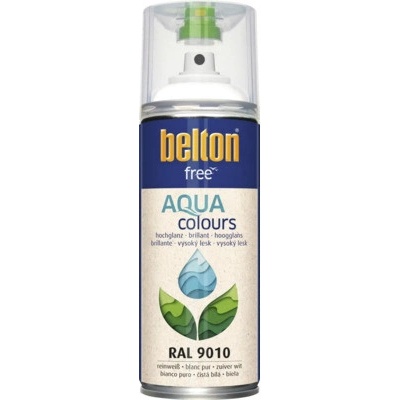 Belton farba v spreji 9010 400 ml lesklá čistobiela