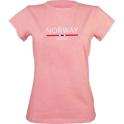 Norway s pruhem norské vlajky růžová