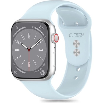 Tech-Protect Силиконова каишка за Apple Watch 6 / 7 / 8 / 9 / 10 / SE (40/41/42 mm) от Tech-Protect Silicone - Sky Blue (5906302310128)