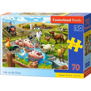 Castorland - Puzzle Life on the farm. | - 40 - 99 piese