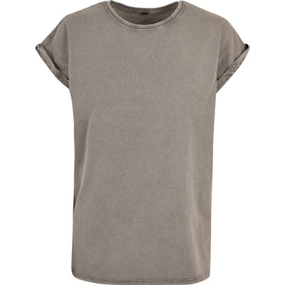 Build your Brand Tričko Acid Wash BY 053 krátký rukáv dámské COT-560053a9700 Asphalt