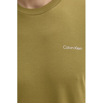 Calvin Klein Памучна тениска Calvin Klein в зелено с изчистен дизайн K10K109894 (K10K109894)