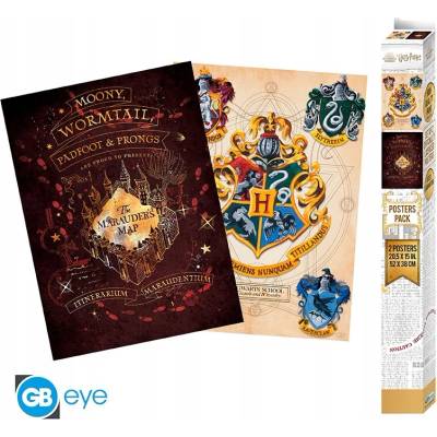 GB eye Sada plagátov Harry Potter - Erb a Záškodnícka mapa (2 ks)
